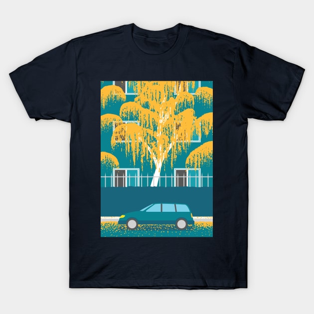 Golden Willows T-Shirt by Nathan Watkins Design